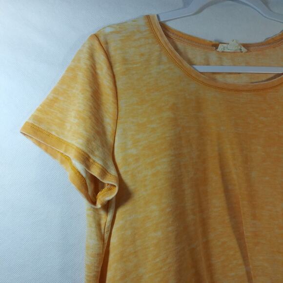 Jane and Delancey Orange Burnout Twist Knot Front Top Size L - Picture 3 of 6